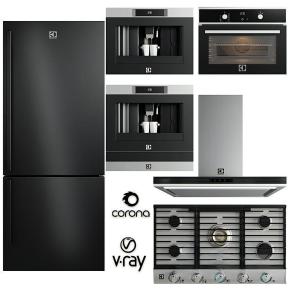 现代烤箱 冰箱 油烟机 灶台 炉灶 咖啡机 饮水机